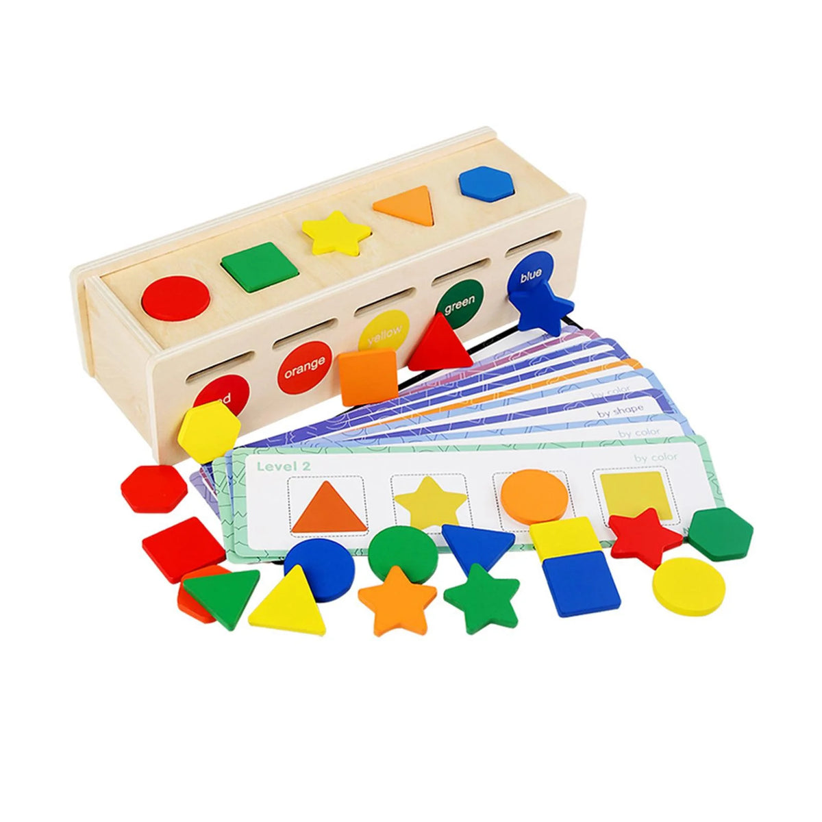 Montessori Geometric Matching Blocks Activity Toy H88792