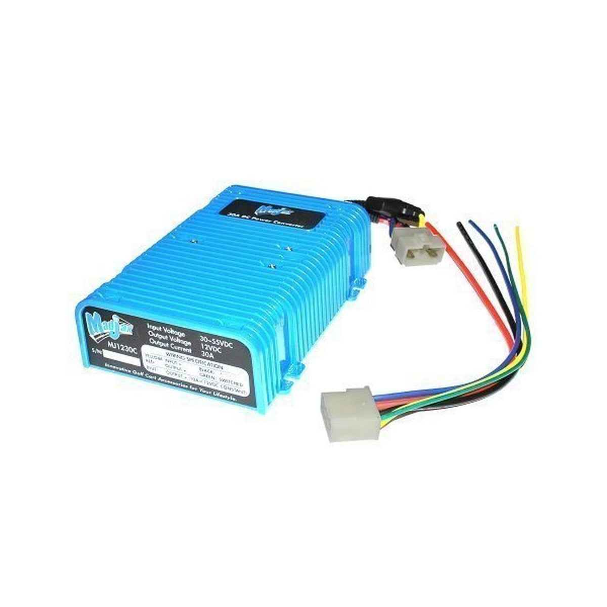 30 Amp Golf Cart Voltage Reducer 36V 48V to 12V 360 Watts with Dual Power Source J953