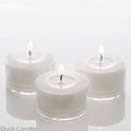 Clear Extended Burn Tealight Candles White Unscented Set of 100 Q429