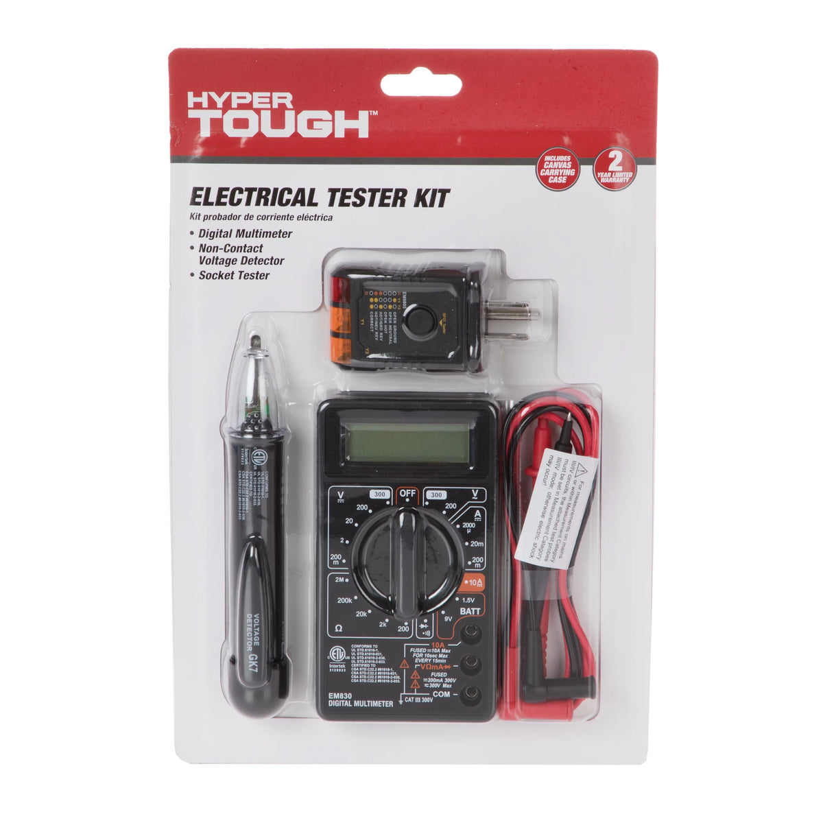 Three Piece Electrical Tester Kit D3386