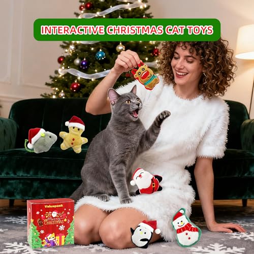 6 Pack Plush Catnip Cat Toys with Gift Box L913008