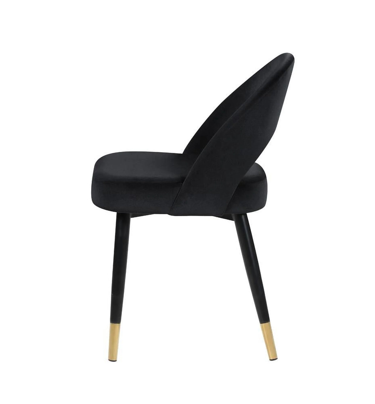 Arched Back Upholstered Side Chairs Black (Set of 2) M5470
