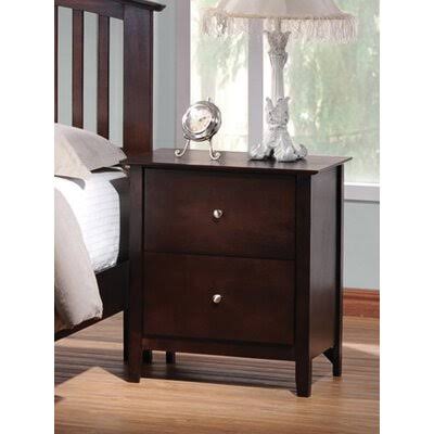 2 Drawer Nightstand in Cappuccino U887829