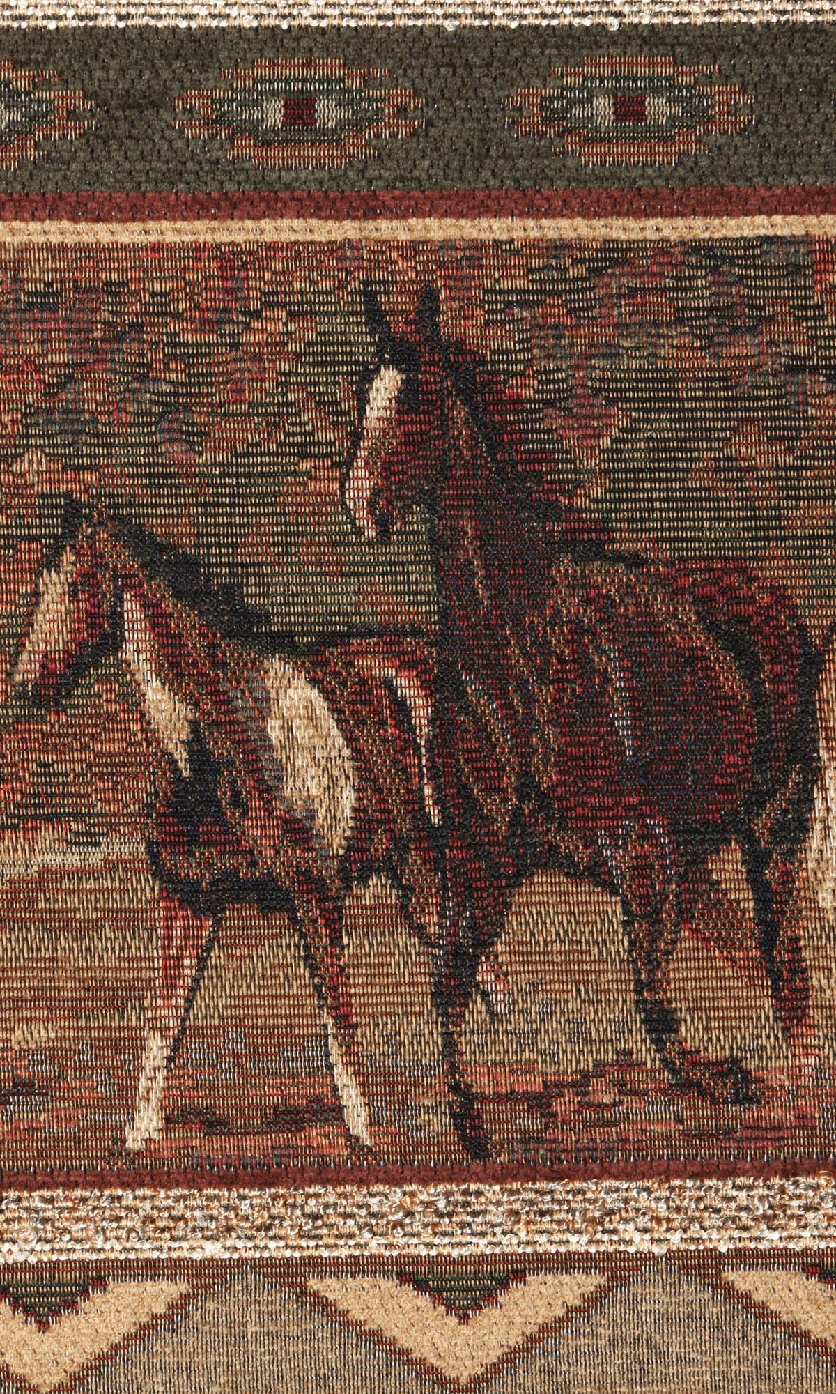 Microfiber Wild Horses Sofa in Brown Z314666