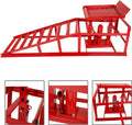 Red Hydraulic Car Lift Ramps R636