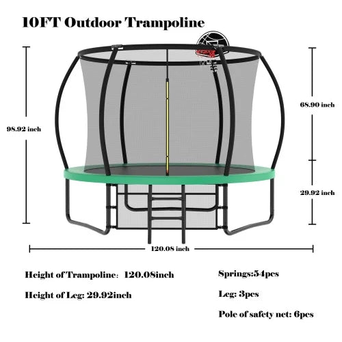 10FT Trampoline A892