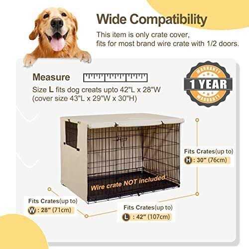 Dog Crate Cover Polyester Pet Kennel Cover E251229