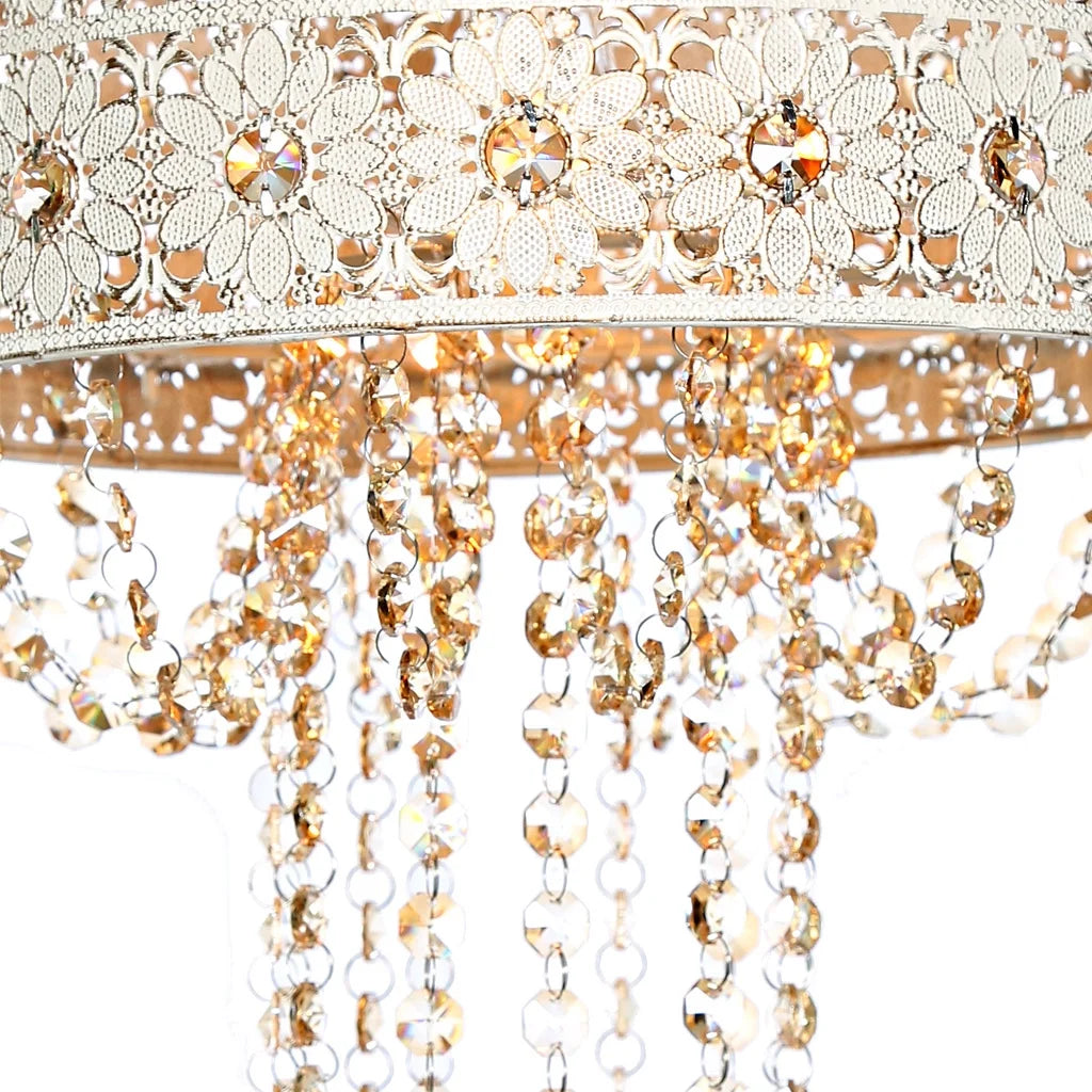 Crystal and Metal Hanging Lamp X9759