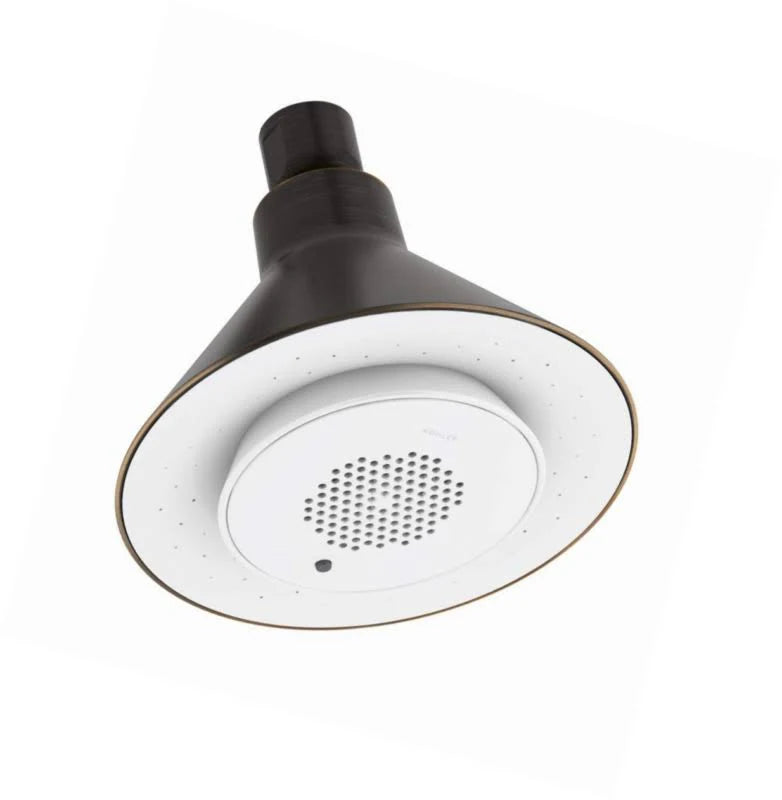 Oil Rubbed Bronze Single Function Showerhead with Wireless Speaker E5646