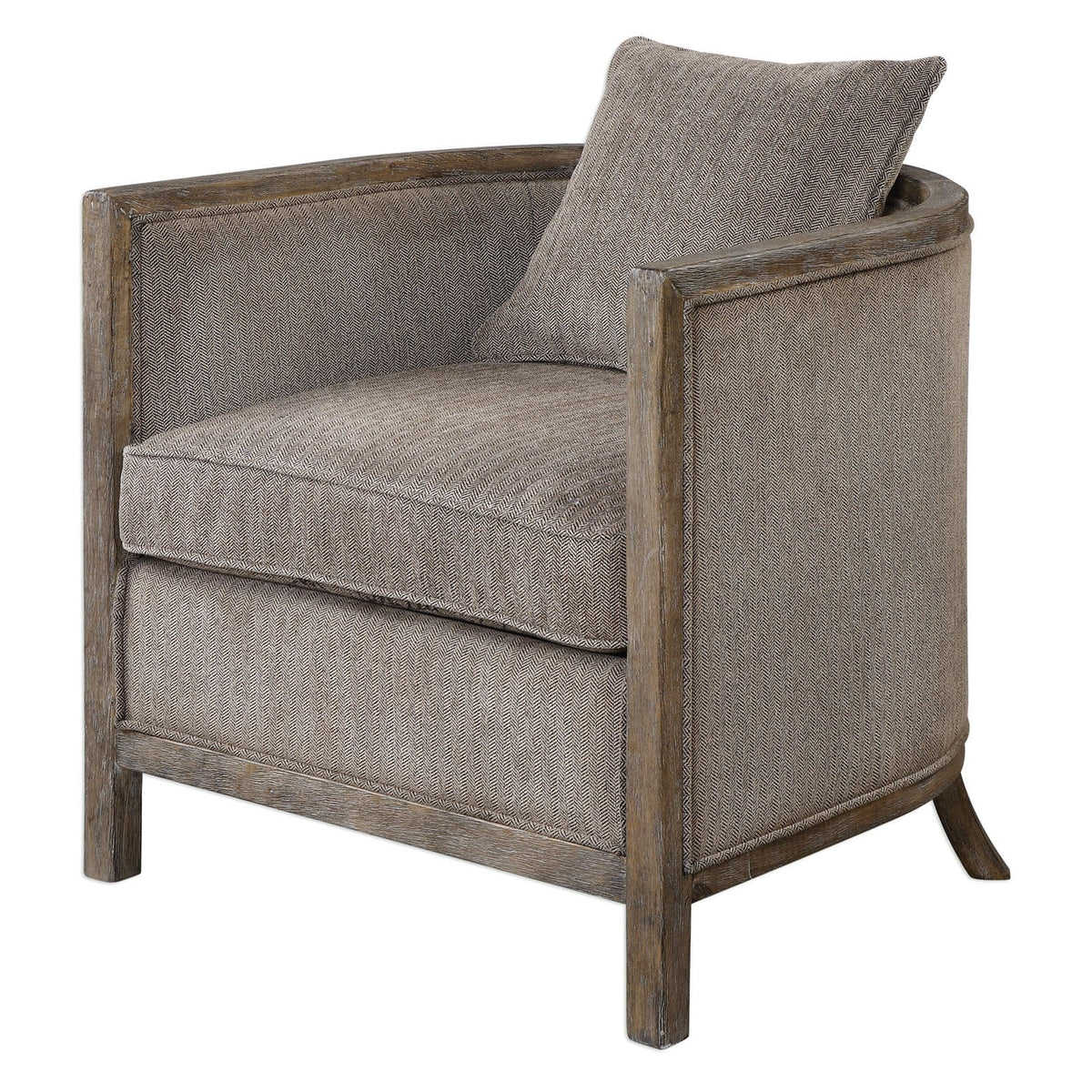 Gray Chenille Accent Chair S428891