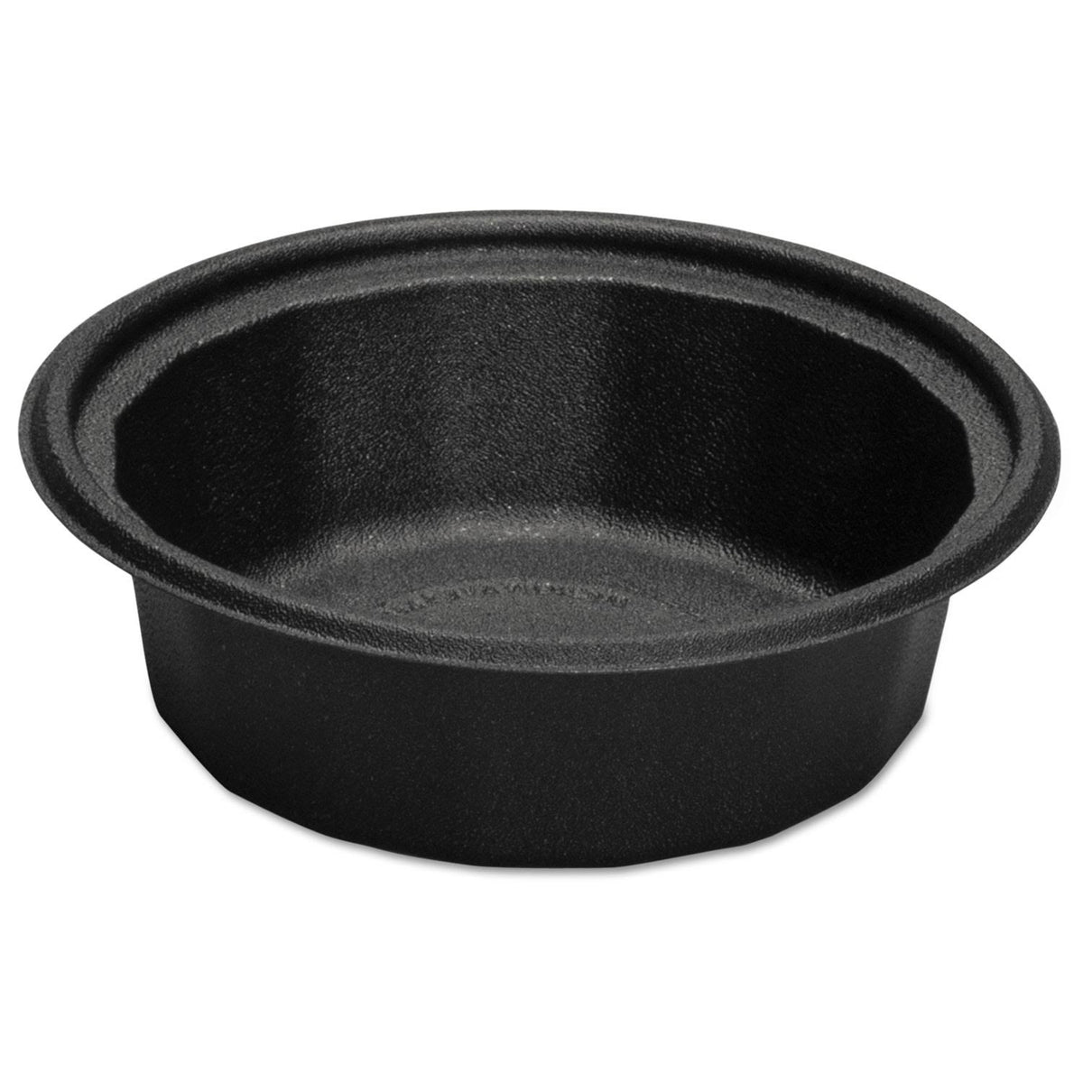 32 oz Black Plastic Microwave-Safe Containers Y66601