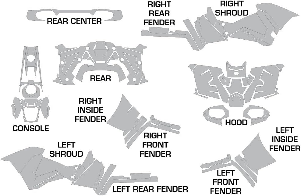 Woodland Camo ATV Graphics Kit Sticker Decal C3384
