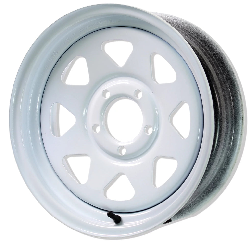 15 in. White Spoke Trailer Wheel Rim F641478