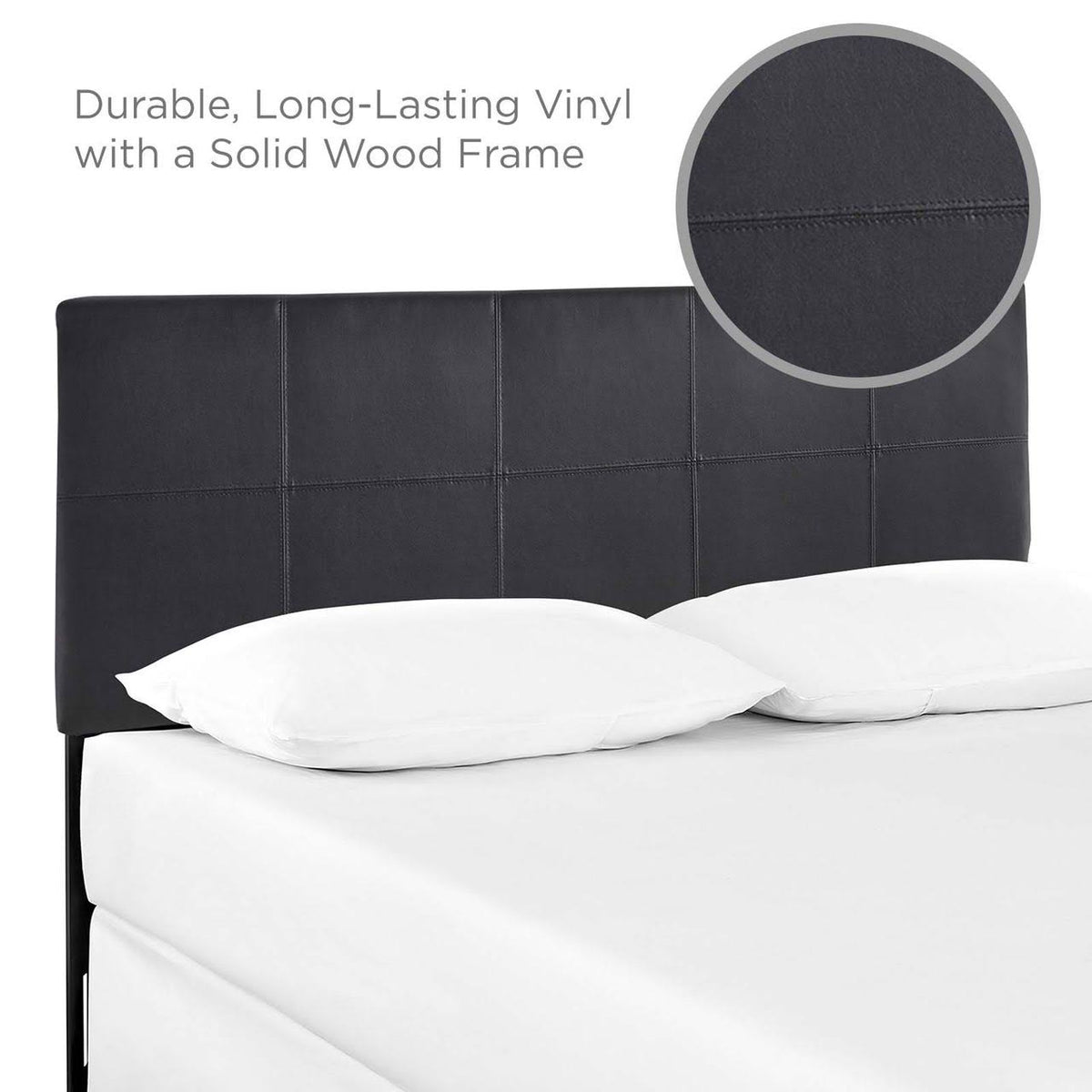 Black Vinyl Headboard G260