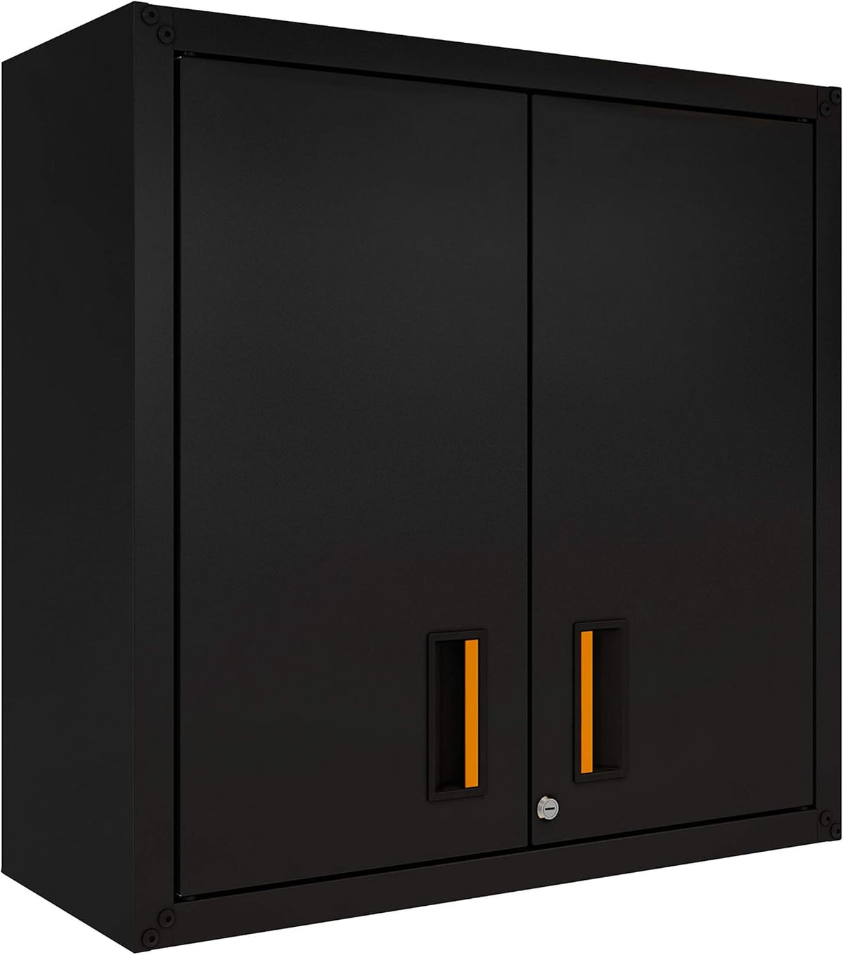 Black Wall Steel Cabinet with Two Doors N287