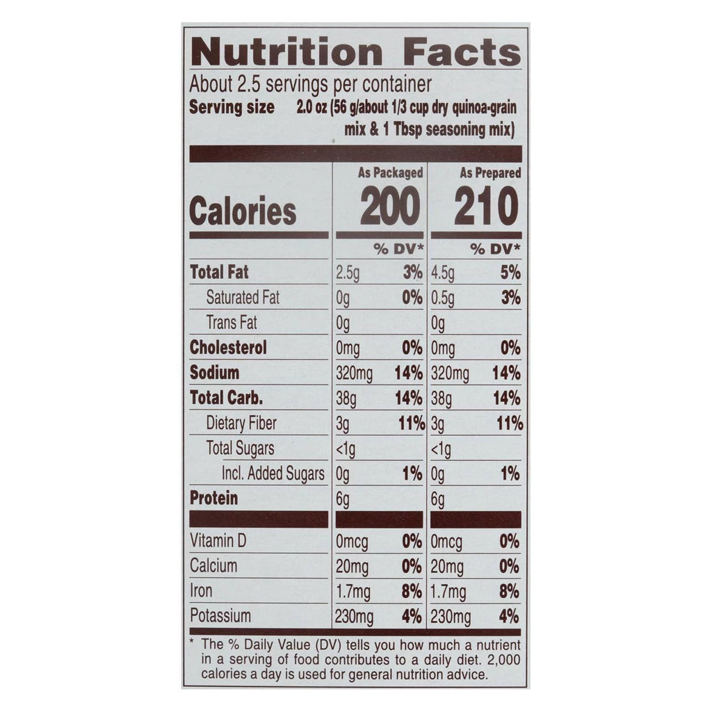 Rosemary and Olive Oil Quinoa, 4.8 Ounce S20167