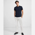 White Organic Cotton Pants J6193
