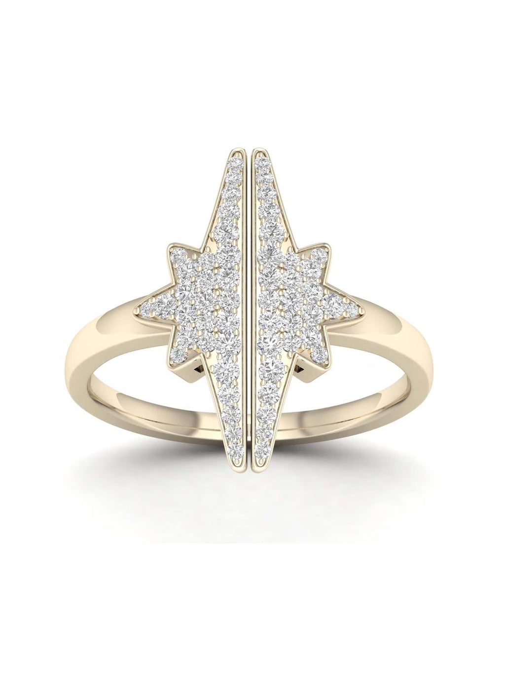 10K Yellow Gold Star Ring A6293
