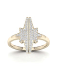 10K Yellow Gold Star Ring A6293