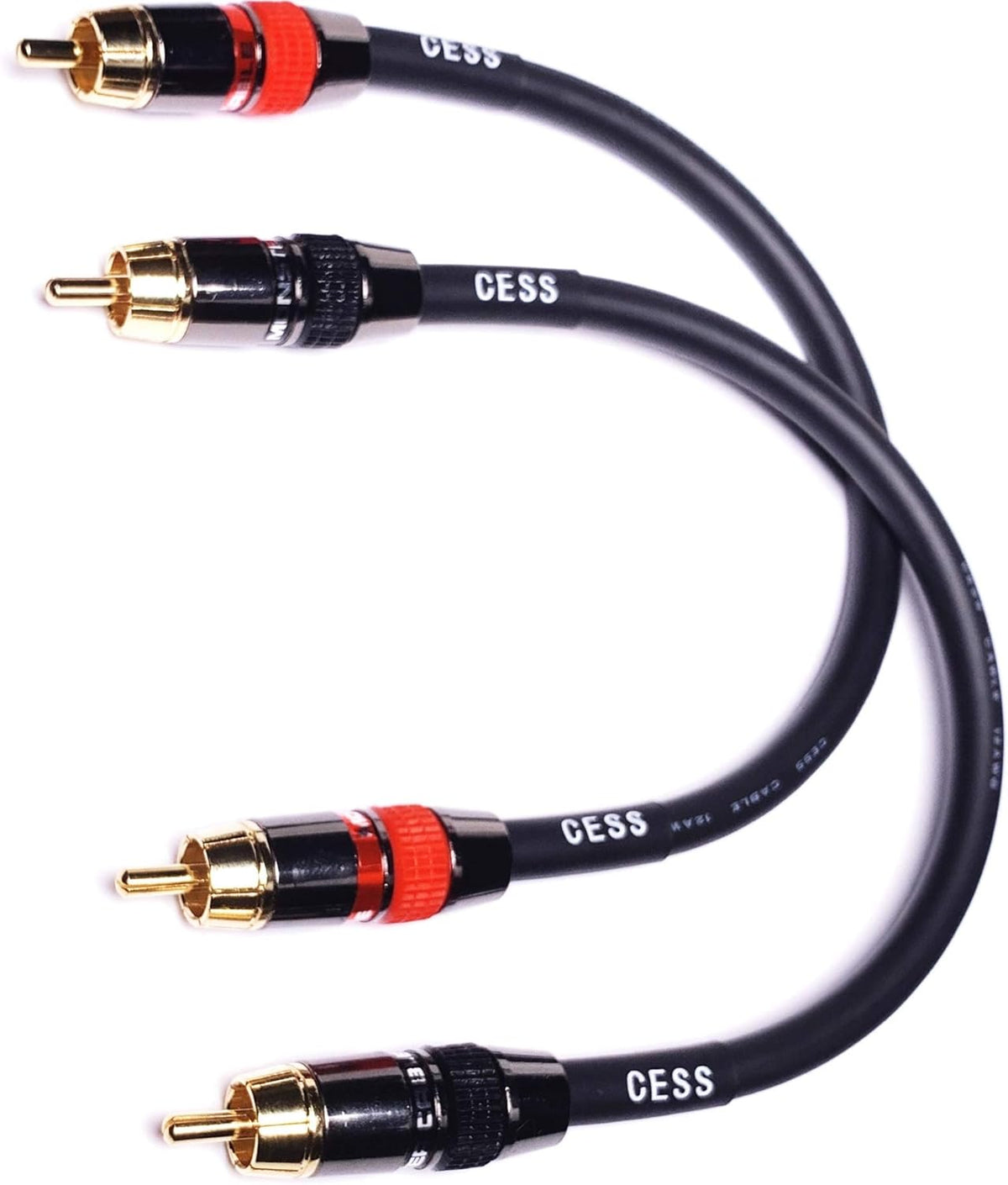 Low Noise 12 Gauge RCA Audio Patch Cable (1 Foot) Y575542