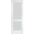 Primed Composite MDF Full Louver Interior Door Slab N748461