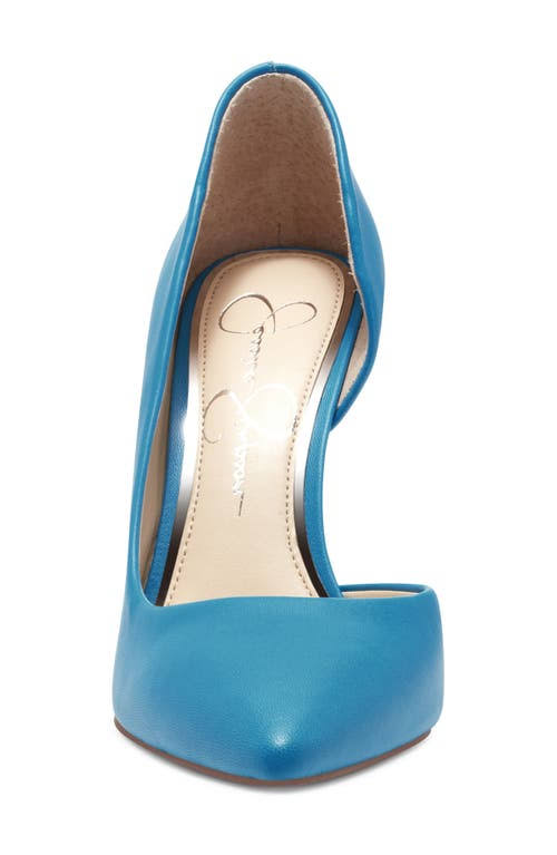 Blue Half-d'Orsay Pump G258