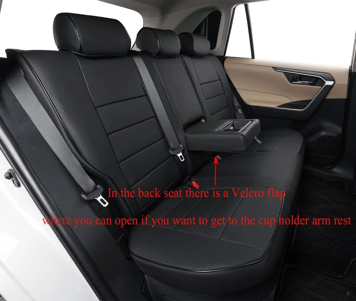Black Leather Full Set Car Seat Covers for Toyota Corolla Cross 2021 2022 2023 2024 R117