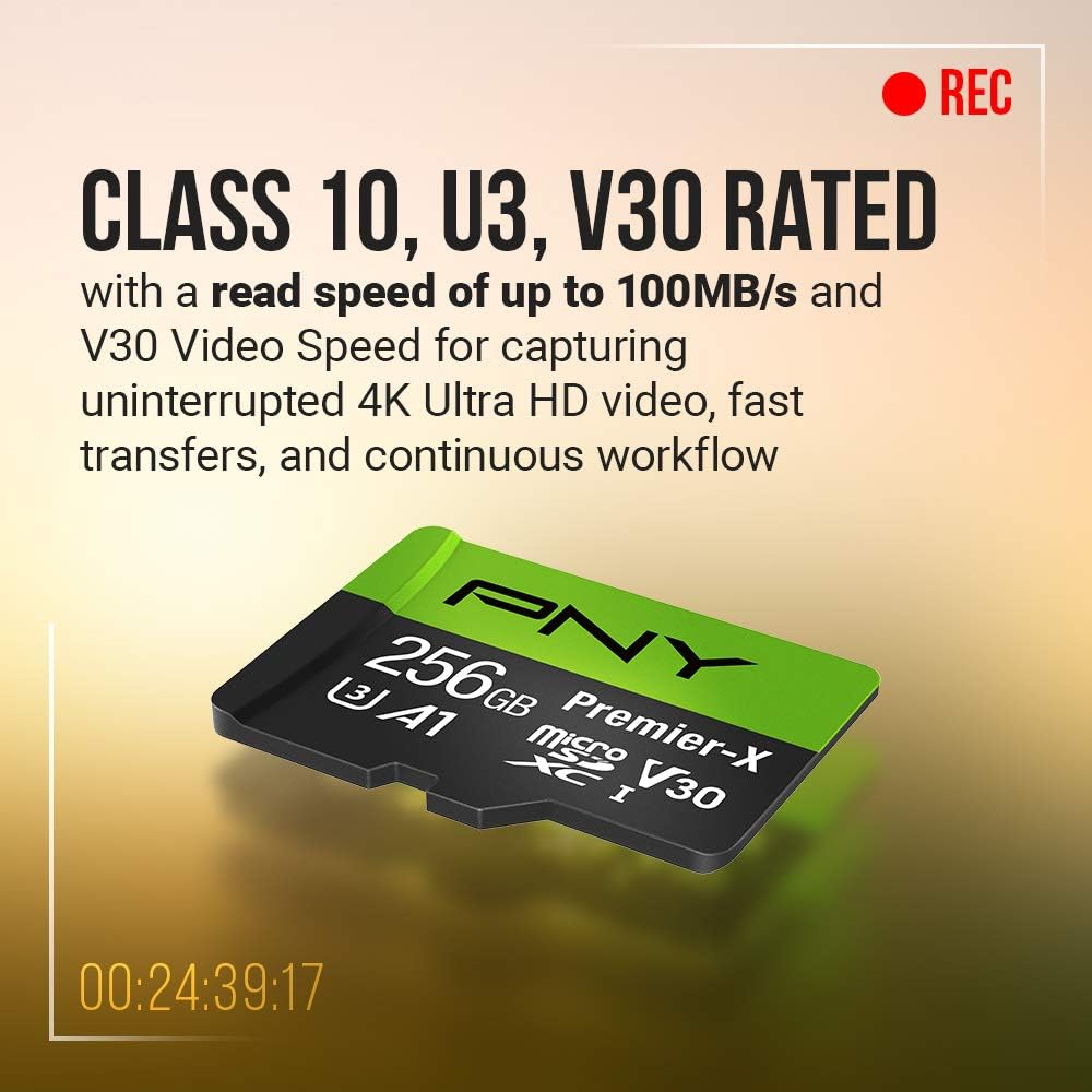 512GB Class 10 U3 V30 microSDXC Flash Memory Card G3291