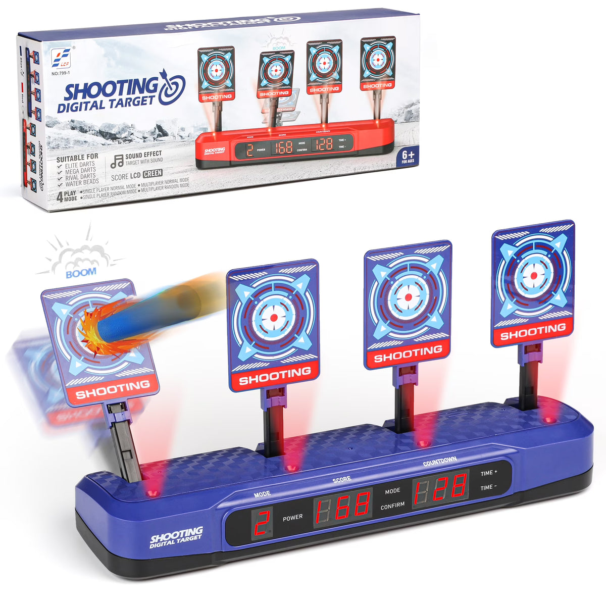 Electronic Shooting Target with Auto Reset Digital Scoring L36856