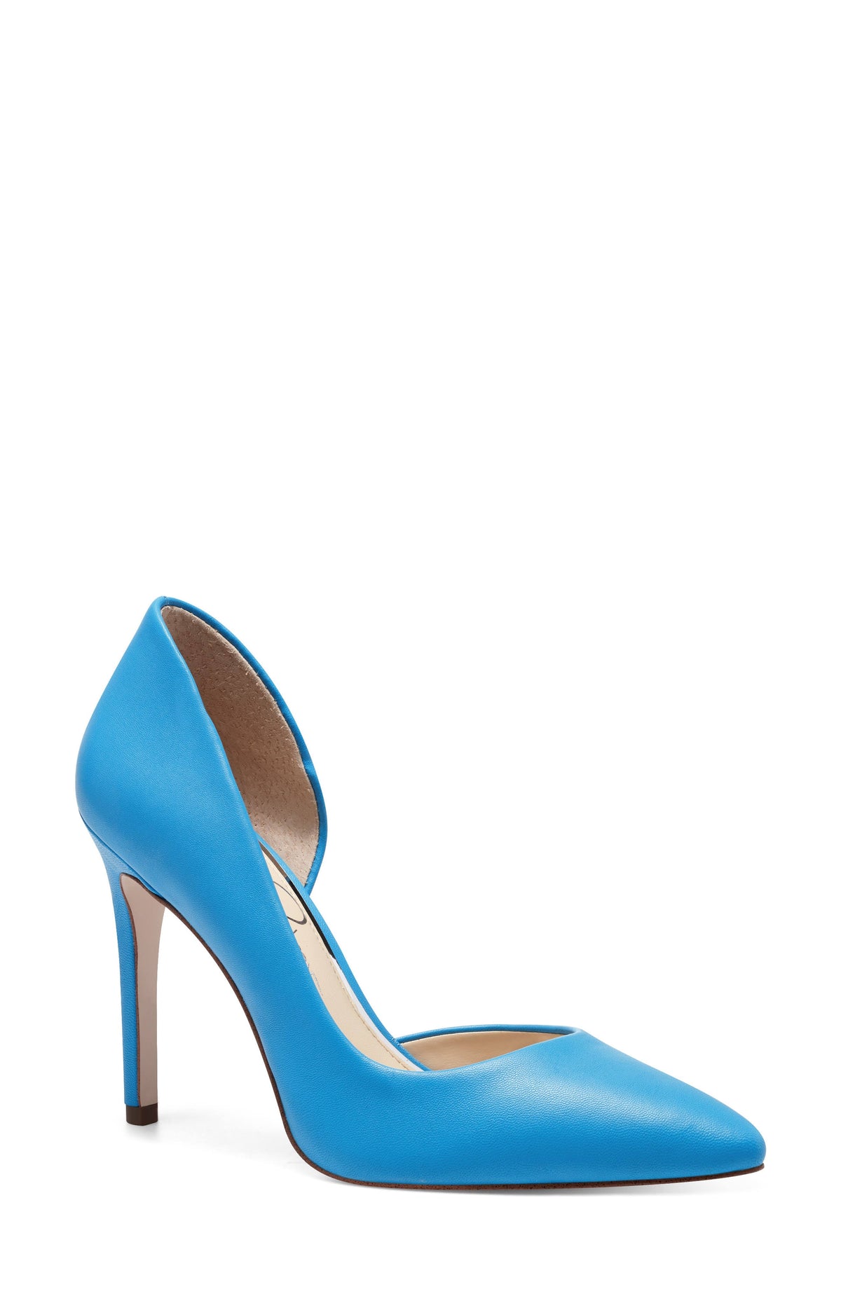 Blue Half-d'Orsay Pump G258
