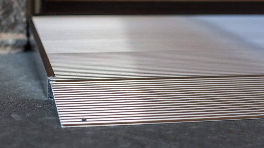 Aluminum Threshold Ramp with Adjustable Height, 12" L x 36" W, Pack of 2 F2524